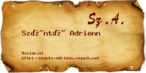 Szántó Adrienn névjegykártya